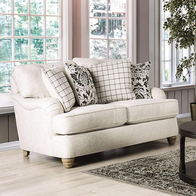 Furniture of America Mossley SM6090-LV Loveseat IMAGE 1